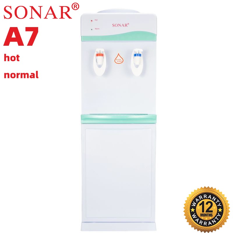 ??white Sonar A7 hot and normal free standing water dispenser